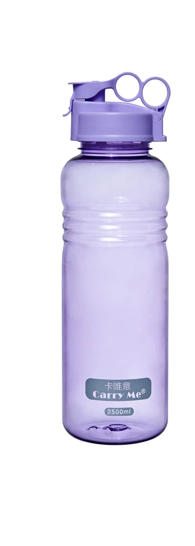 Plastvattenflaska med stor kapacitet 2,5L